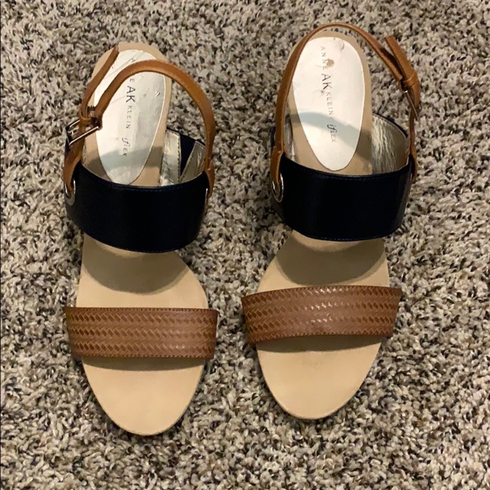 Anne Klein iFlex cork Wedges